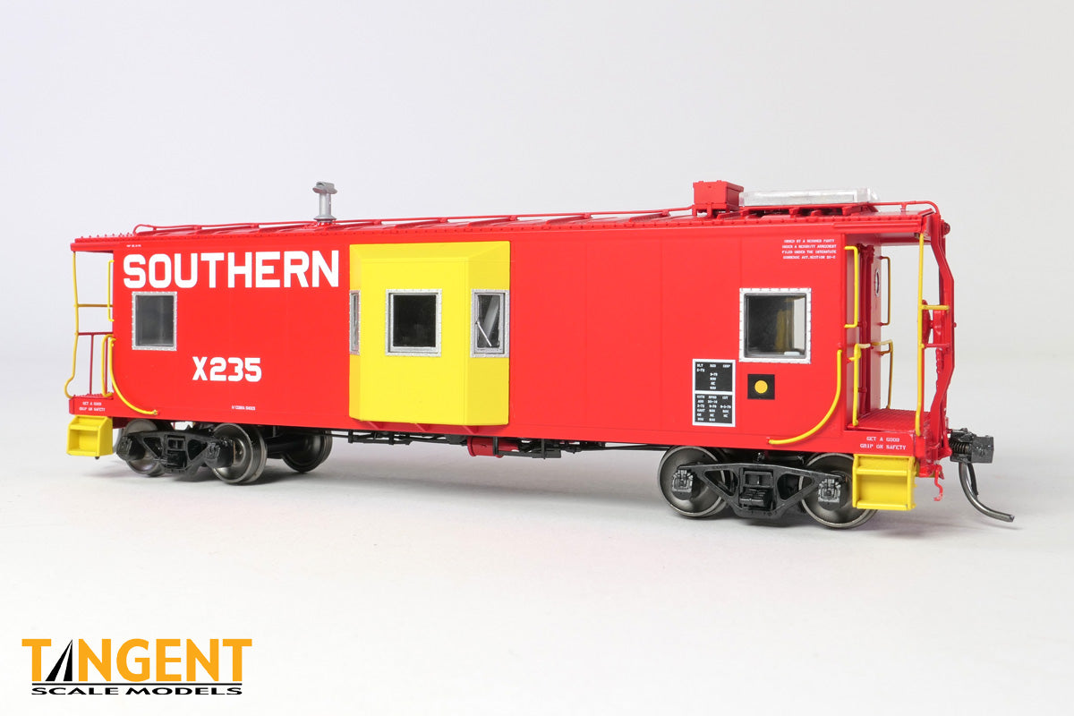 Tangent Scale Models HO Southern (SOU) Local Service "Repaint 1979 w/ Solar" Southern Railway Gantt Manufacturing Company Bay Window Caboose - #X236