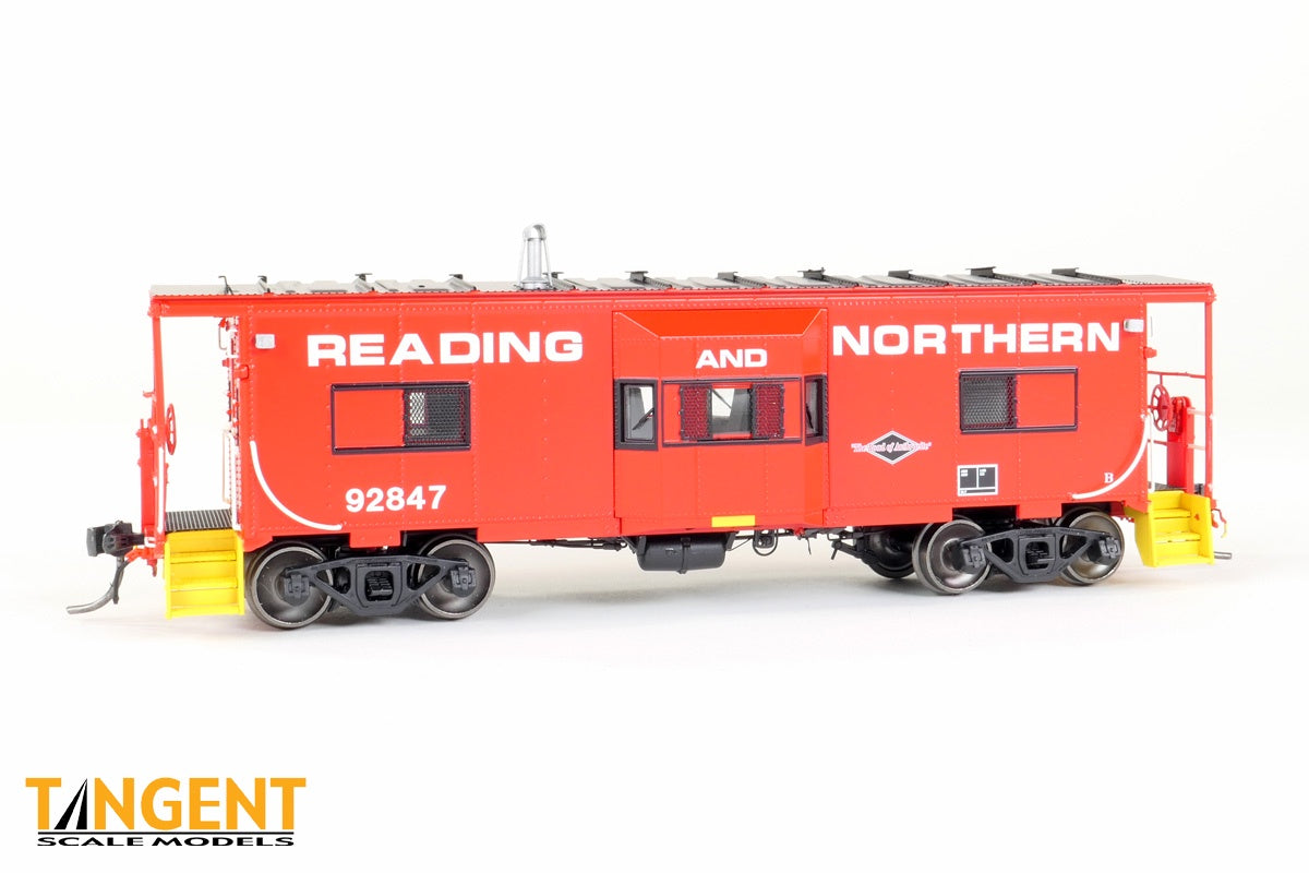Tangent Scale Models HO Reading Blue Mountain & Northern (RBMN) Erie ICC Bay Window Caboose - #92847