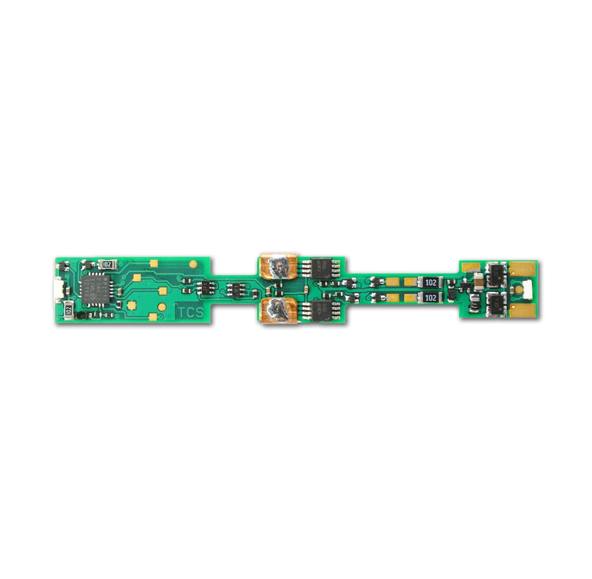 TCS - Train Control Systems K1D4 4-Function Drop-In DCC Decoder -- For Kato SD40/70/75, C44-9W/AC4400CW/ES44AC, Athearn F45 - TCS1293