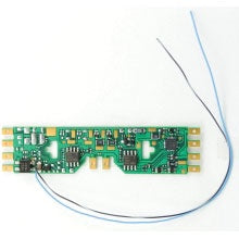 TCS - Train Control Systems A4X-KA 4-Function Drop-In DCC Decoder w/TCS Keep Alive Wires - Control Only -- With Extra blue, black/white Wires Fits Atlas & Others w/Tab-Connections - TCS1446