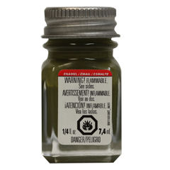 Testors Enamel 1/4oz Flat Army Olive - TES1165TT