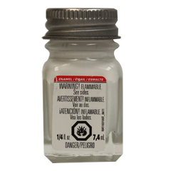Testors Enamel 1/4 oz Flat White - TES1168TT