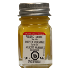 Testors Enamel 1/4 oz Flat Yellow - TES1169TT