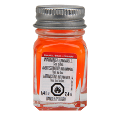 Testors Enamel 1/4oz, Orange Fluorescent - TES1173TT