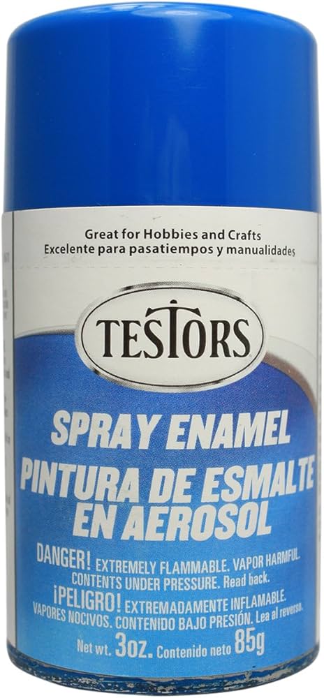 Testors Spray 3oz Gloss Bright Blue - TES1210T