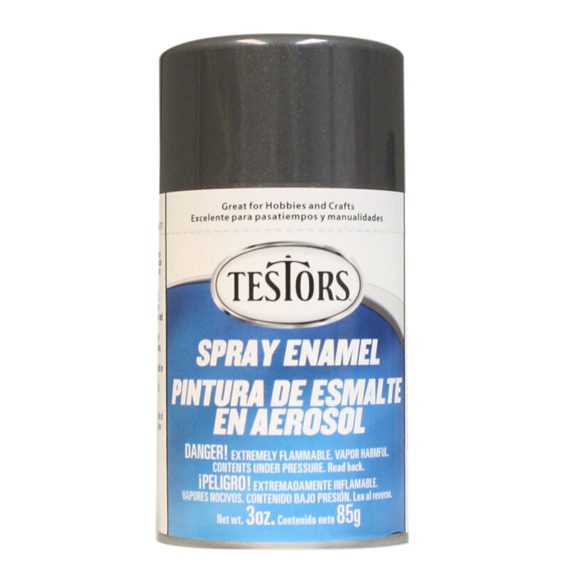 Testors Spray 3oz Graphite Gray Metallc Enamel - TES1253T