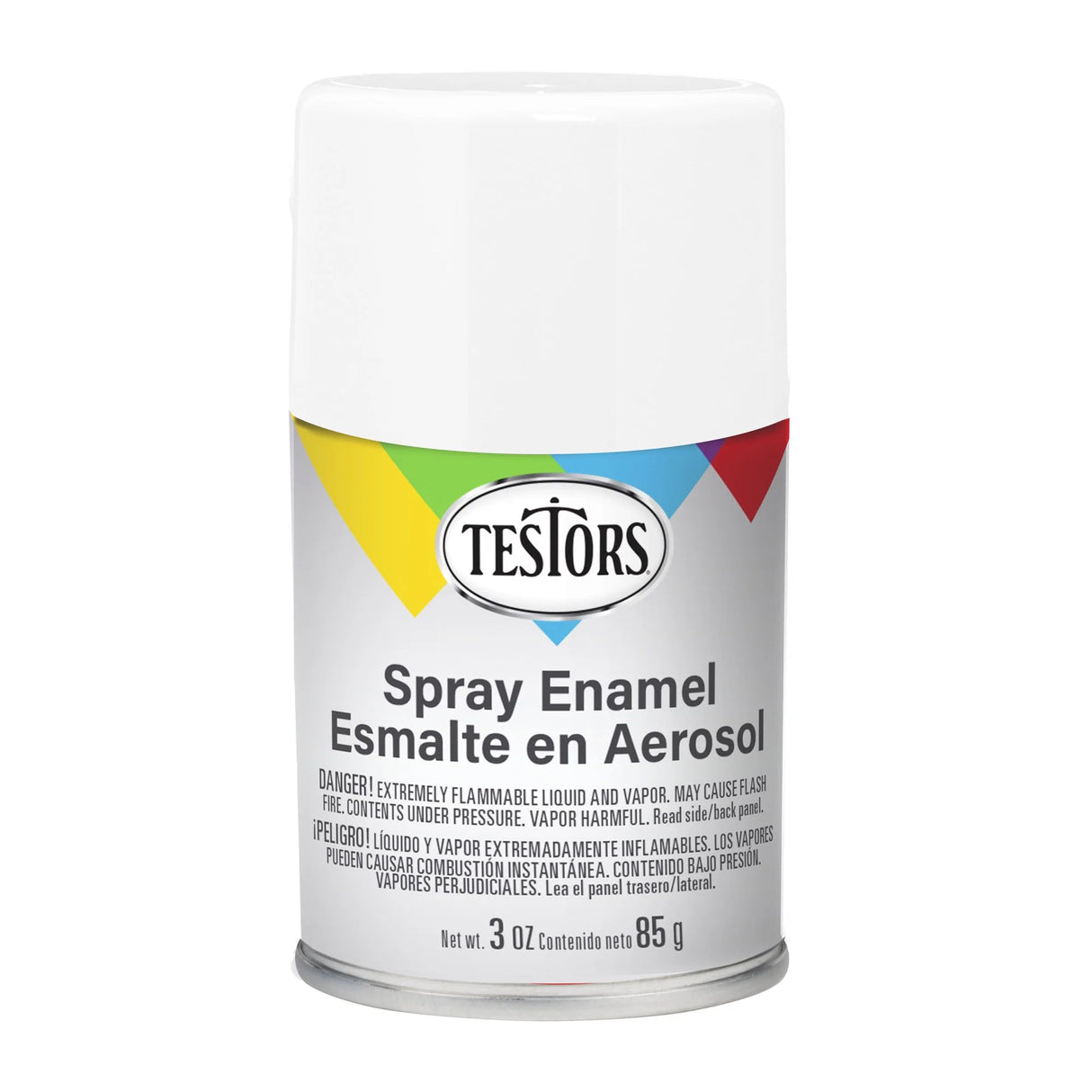Testors Spray 3oz Flat White - TES1258T