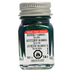 Testors Enamel 1/4 oz Metal Flake Green - TES1530TT