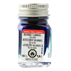Testors Enamel 1/4oz Metal Flake Blue - TES1539TT