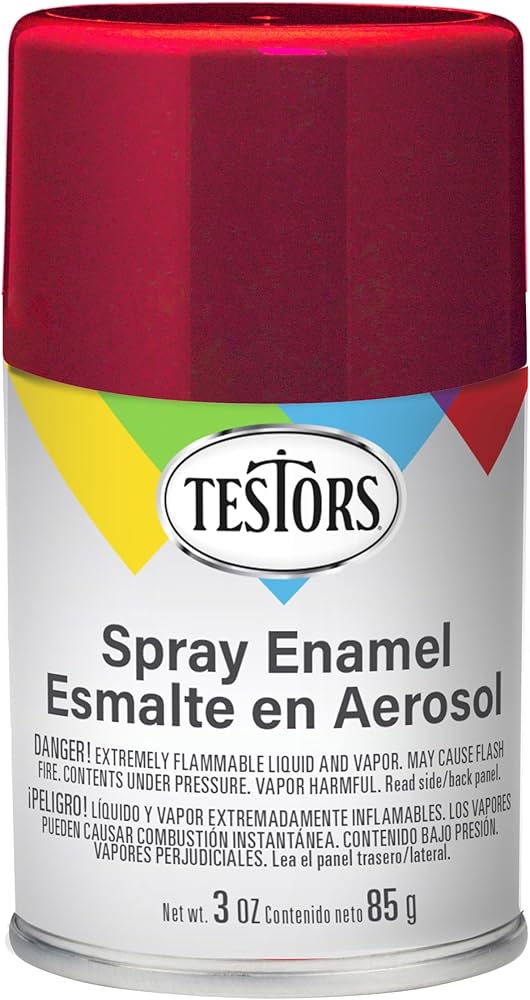 Testors Spray 3oz Ruby Red Metal Flake - TES1629T