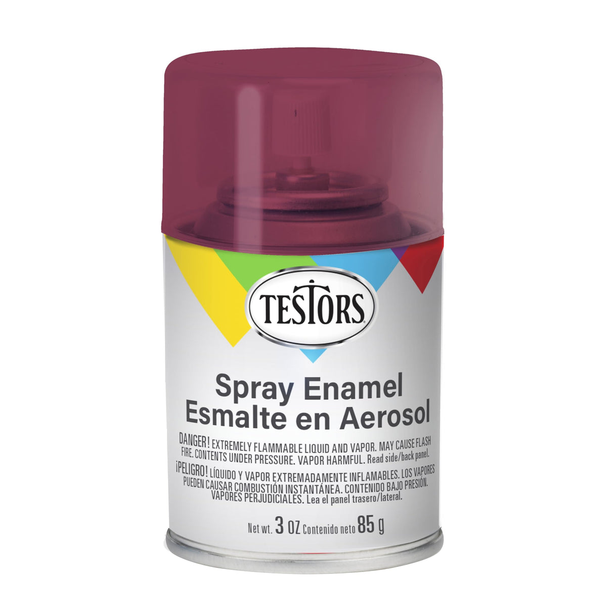 Testors Spray 3oz Burg. Purple Metal Flake, Tri-Lingual - TES1631T