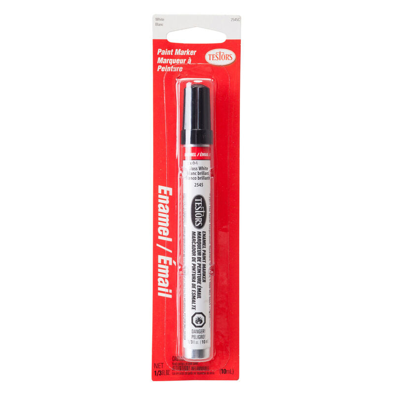 Testors Paint Marker,White - TES2545C