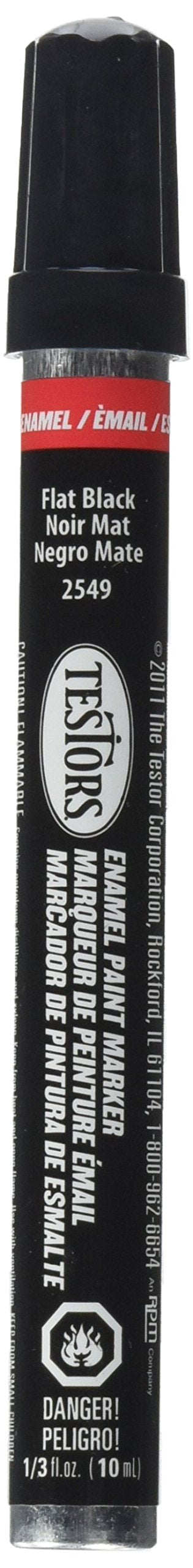 Testors Paint Marker,Flat Black - TES2549C