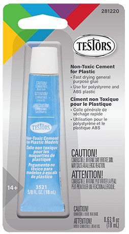 Testors Cement for Plastics, Non-Toxic, 5/8 oz - TES281220