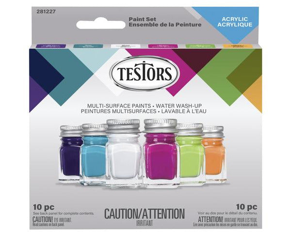 Testors Acrylic Paint 6 Piece Set, Trend - TES281227