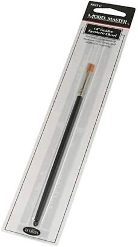 Testors MM Brush,Gold Syn Chisel 1/4" - TES8833C