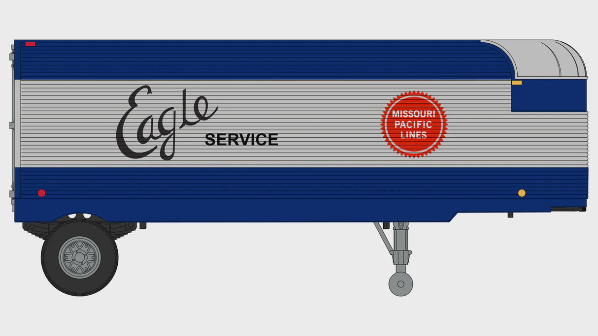 Class One Model Works HO Fruehauf 26' Trailer - Missouri Pacific