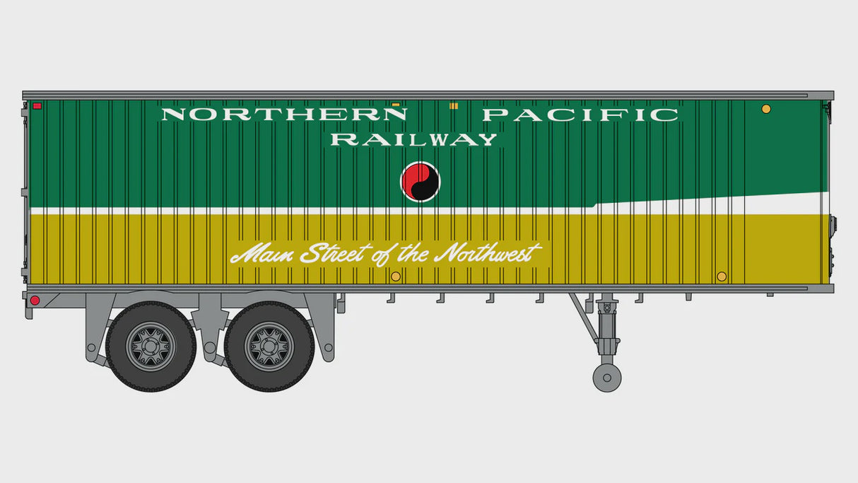 Class One Model Works HO Fruehauf 31' Trailer - Northern Pacific