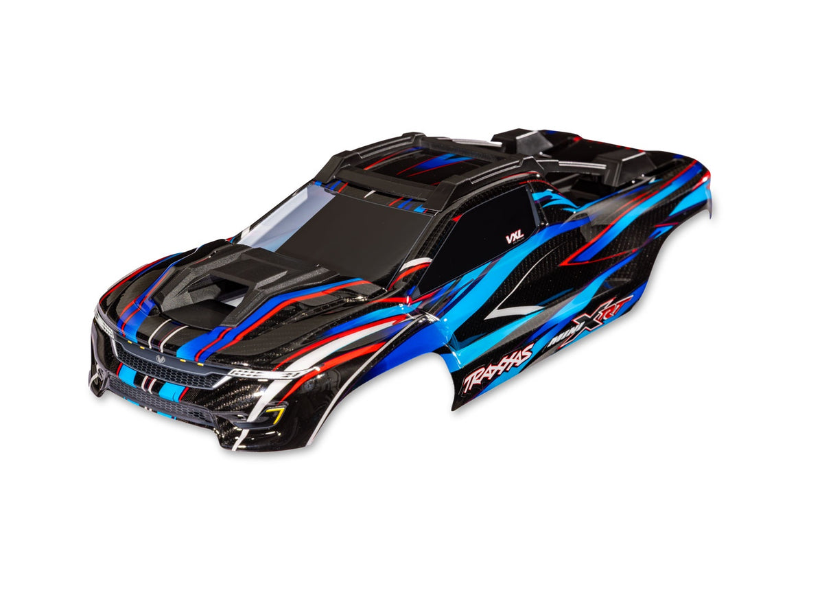 Traxxas 10712-BLUE Body, Mini XRT®, complete (blue) (painted, decals applied)