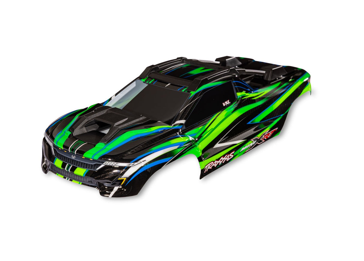 Traxxas 10712-GRN Body, Mini XRT®, complete (green) (painted, decals applied)