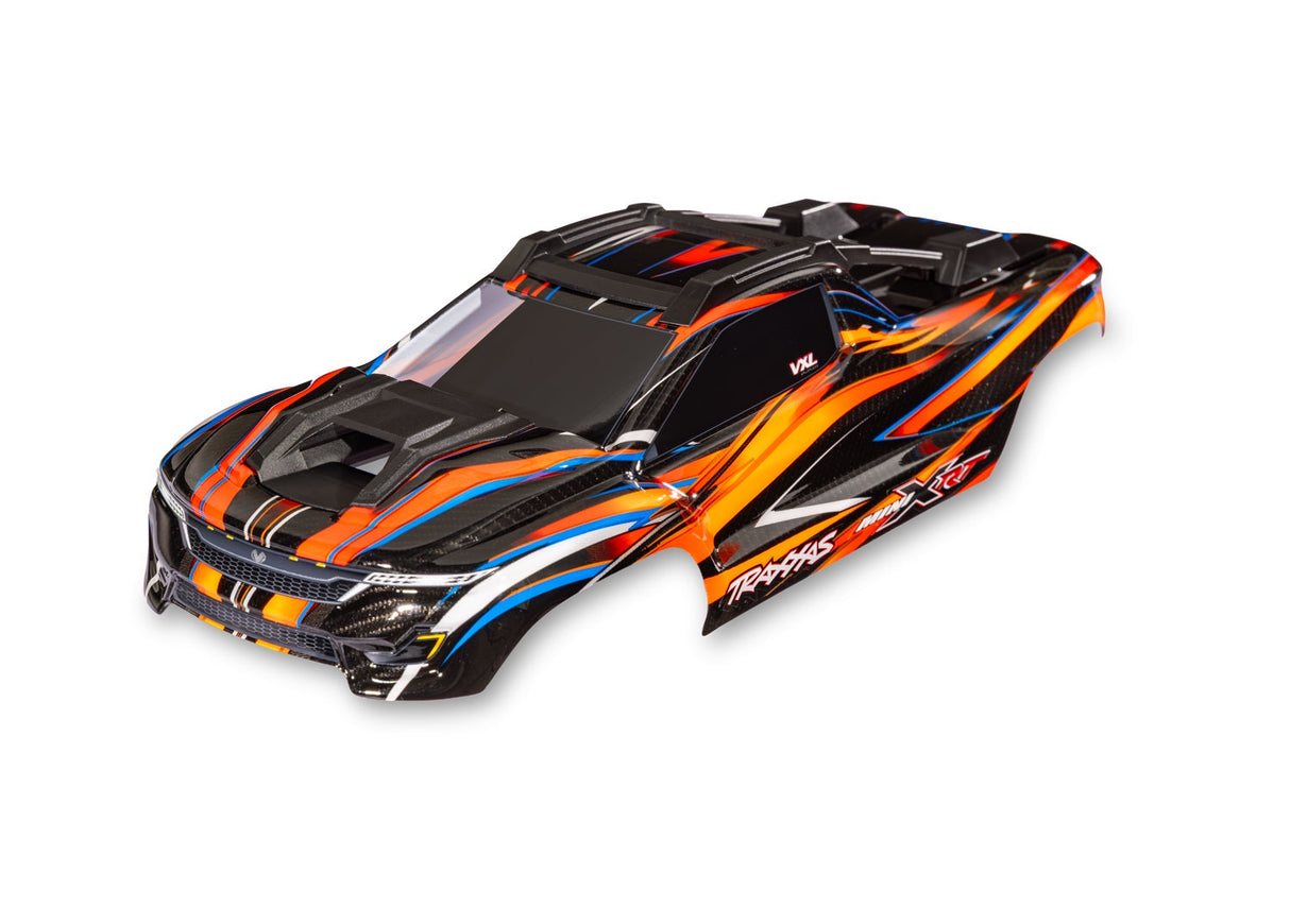 Traxxas 10712-ORNG Body, Mini XRT®, complete (orange) (painted, decals applied)
