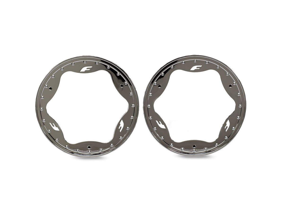Traxxas 10976-CHRM Beadlock Rings Front - Chrome