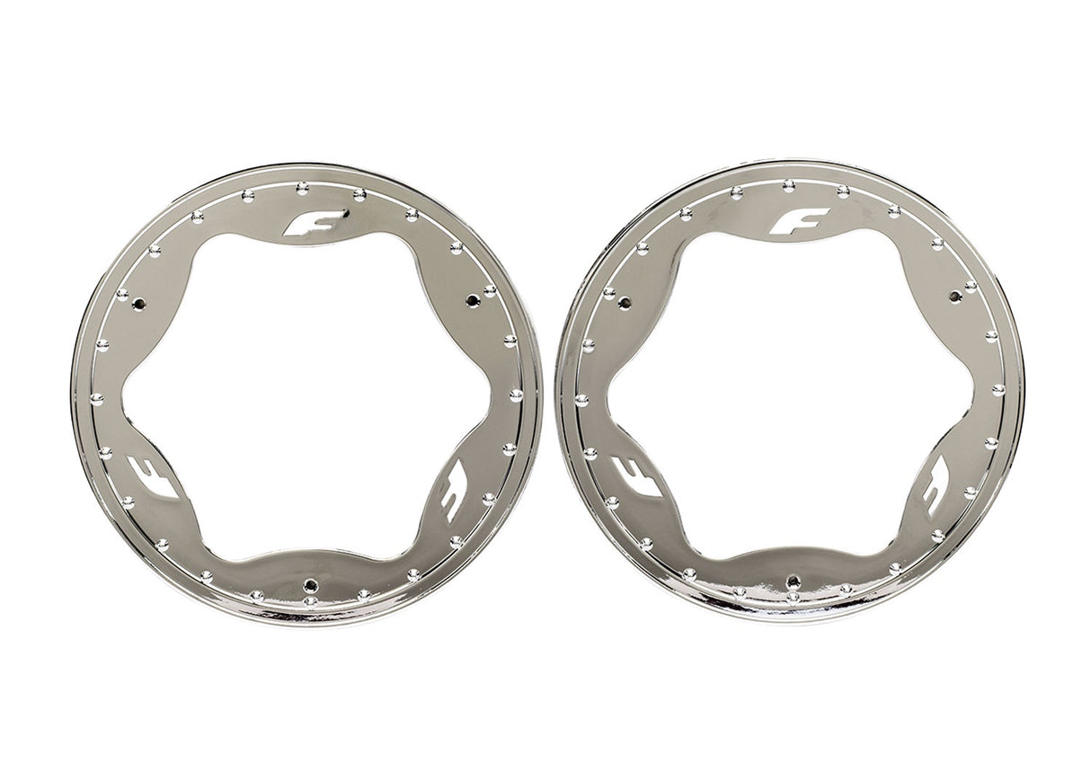 Traxxas 10977-CHRM Beadlock Rings Rear - Chrome