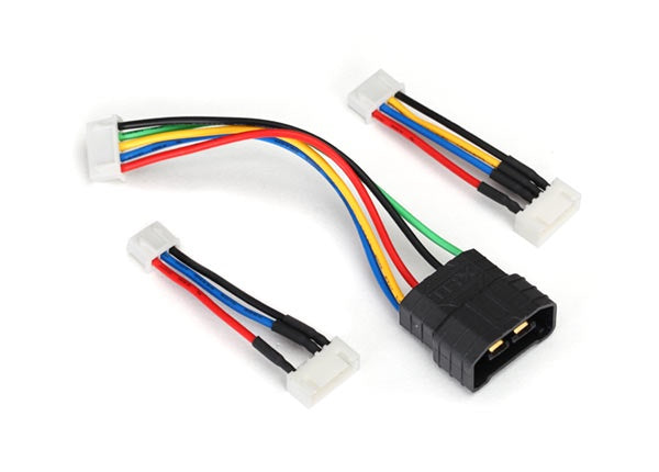 Traxxas 2938X Adapter, iD LiPo battery (adapts iD batteries to sepaRate balance ports) - TRA2938X