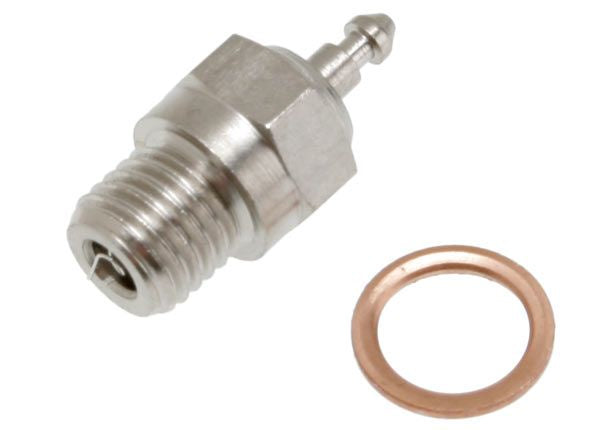 Traxxas 3232X Glow plug, super-duty (long-medium)/gasket - TRA3232X