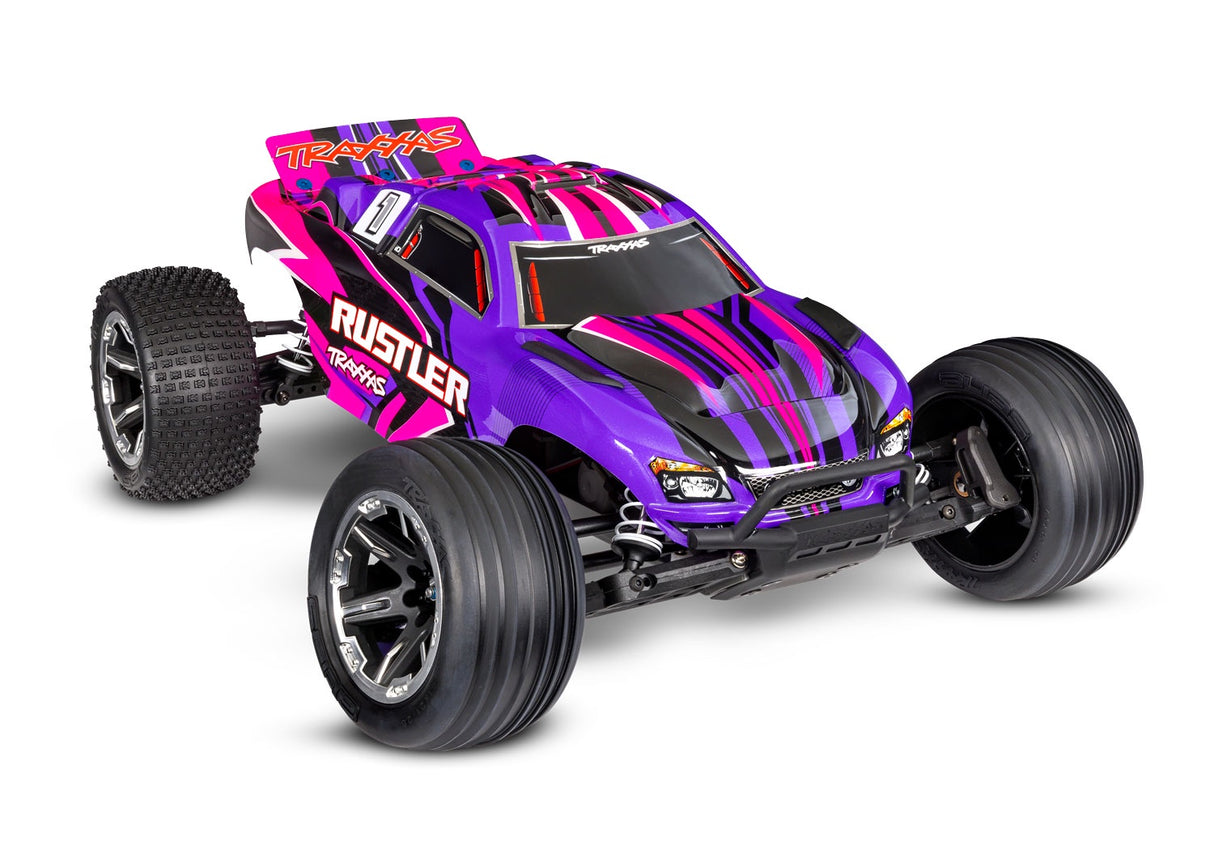 Traxxas 37254-8-PINK Rustler: 1/10 Scale Stadium Truck with TQ 2.4 GHz radio system