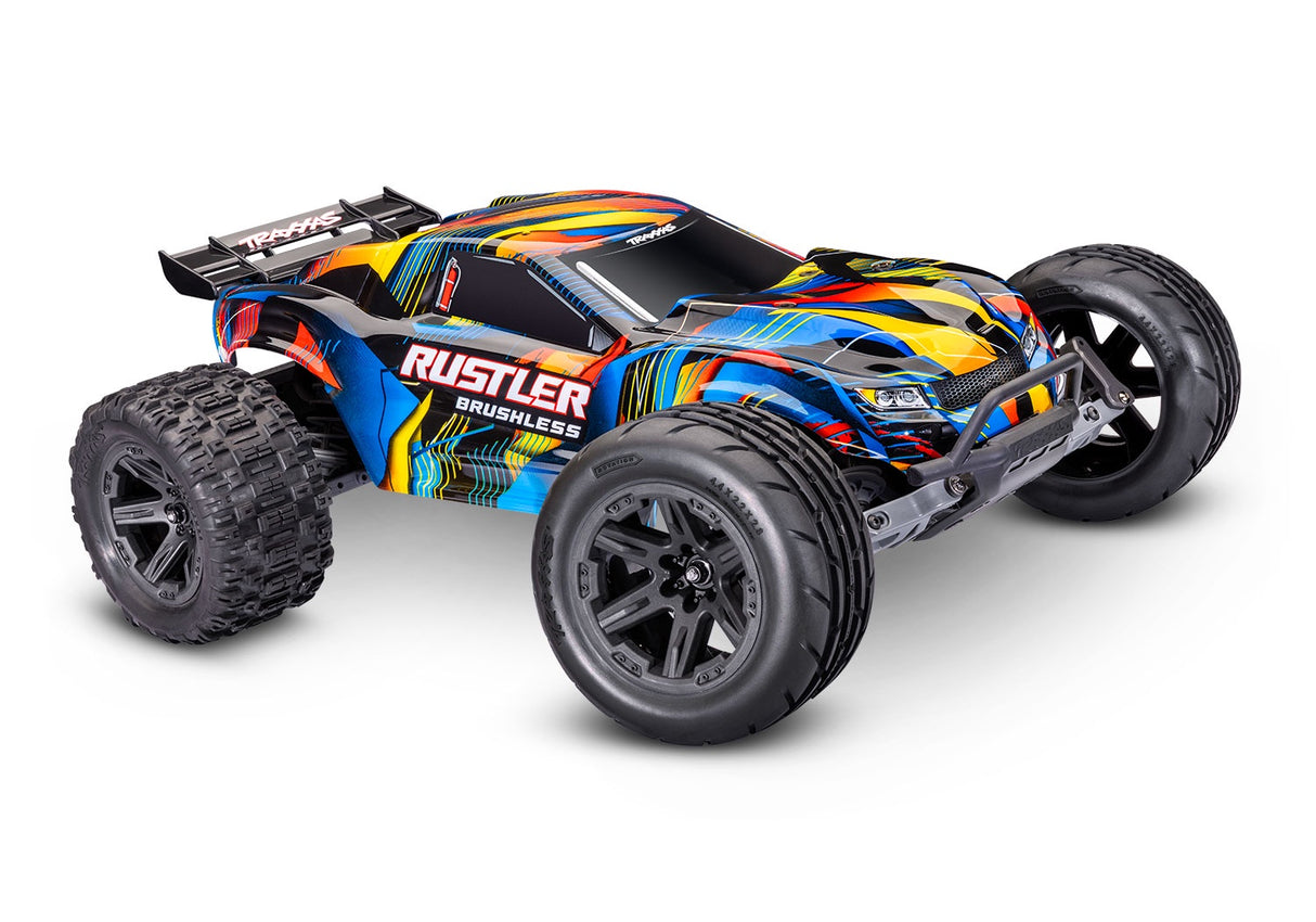Traxxas 37454-4 Rustler 2WD Brushless - Yellow