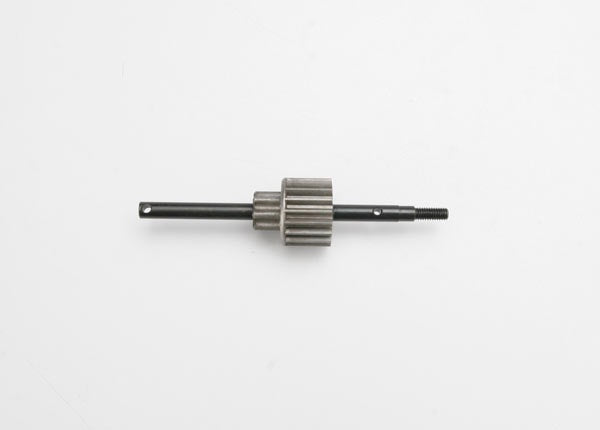 Traxxas 3992 Input shaft /  drive gear assembly (18-tooth steel top gear) - TRA3992