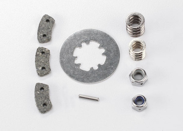 Traxxas 5552A Rebuild kit, slipper clutch (steel disc/ friction pads (3)/ spring (2)/ pin/ 4.0mm NL (1)/ 5.0mm NL (1))