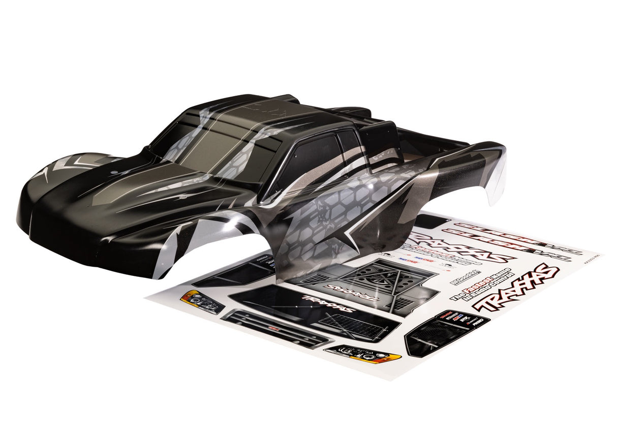Traxxas 6812L Body, Slash VXL, ProGraphix (Graphics are printed, requires paint & final color application)/ Decal Sheet