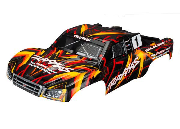 Traxxas 6816 Body, Slash 4X4, orange (painted, decals applied) - TRA6816