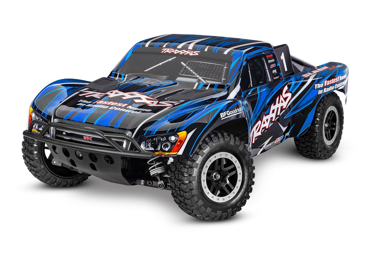 Traxxas 68386-4-BLUE Slash 4X4 VXL EHD: 1/10 Scale 4WD Brushless Short Course Truck with TQi™ Traxxas Link™ Enabled 2.4GHz Radio System & Traxxas Stability Management (TSM)