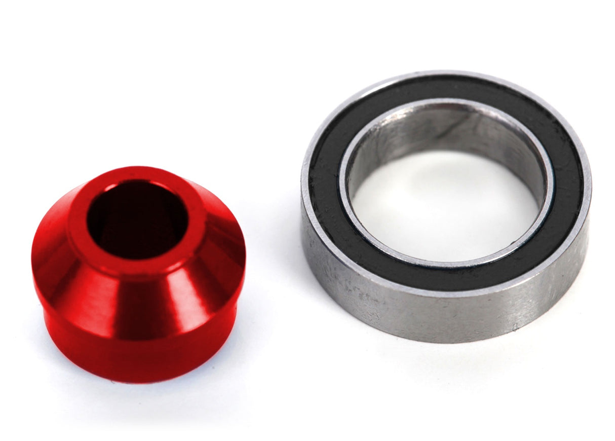 Traxxas 6893-RED Aluminum Bearing Adapter - Red