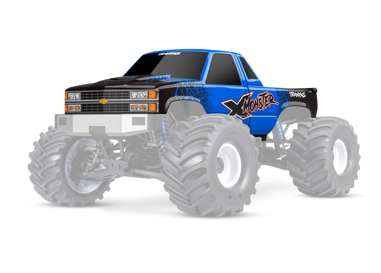Traxxas 7697-BLUE X-Monster Chevrolet GMT400 CK Truck Body - BLUE
