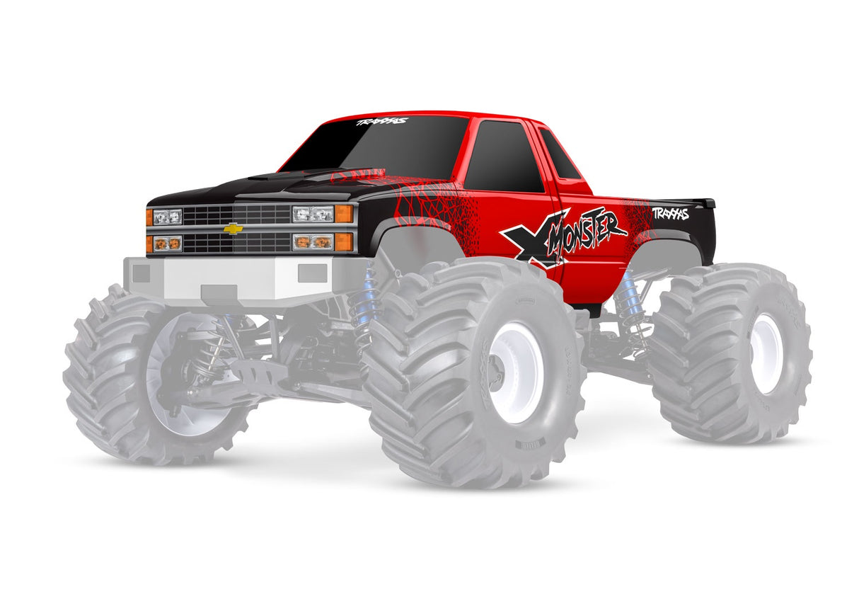 Traxxas 7697-RED X-Monster Chevrolet GMT400 CK Truck Body - RED