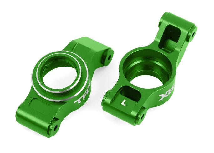 Traxxas 7852-GRN Carriers, stub Axle (green-anodized 6061-T6 aluminum) (left & right)