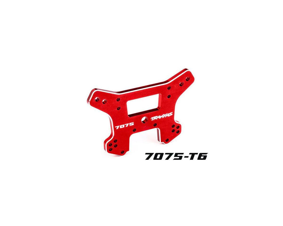 Traxxas 9639R Shock tower, Front, 7075-T6 aluminum (red-anodized) (fits Sledge)