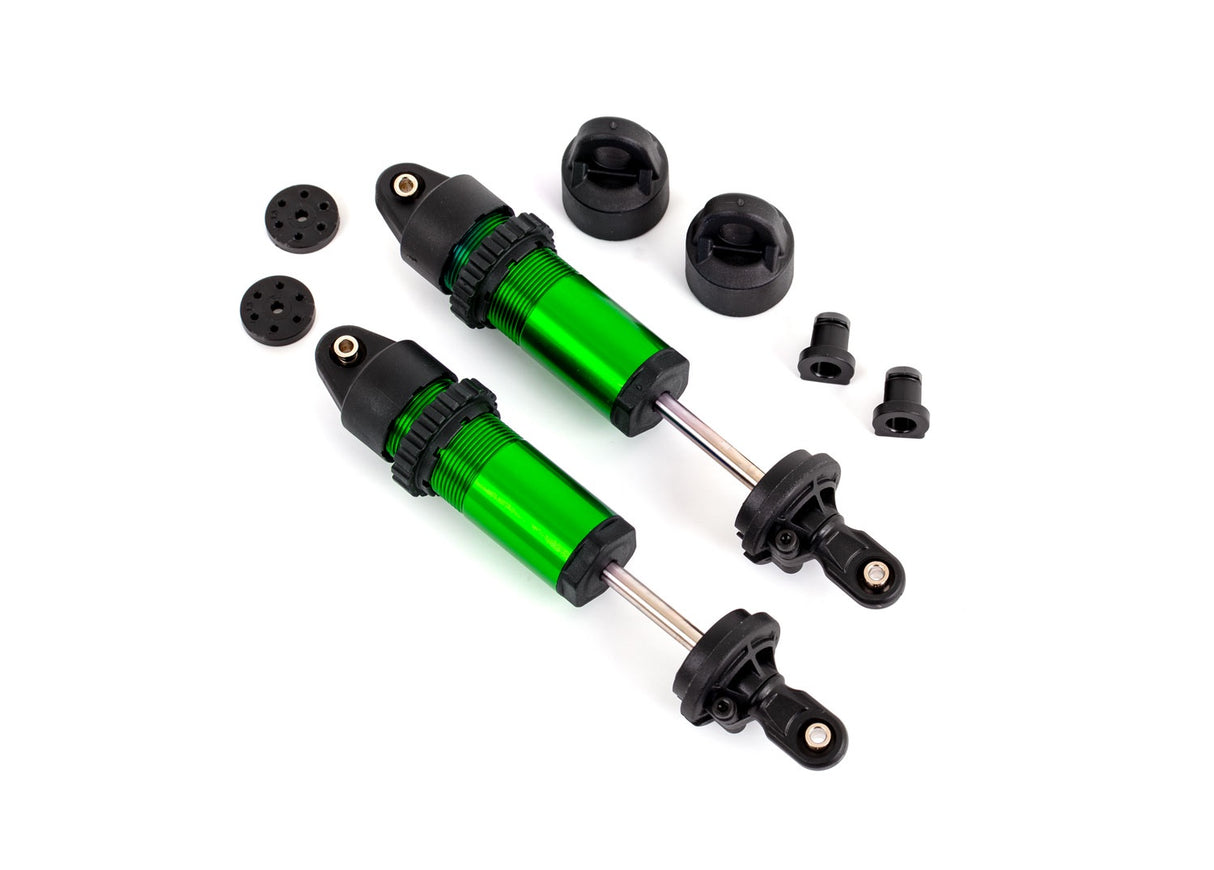 Traxxas 9660-GRN Shocks, GT-Maxx, aluminum (green-anodized) (fully assembled w/o springs) (2)