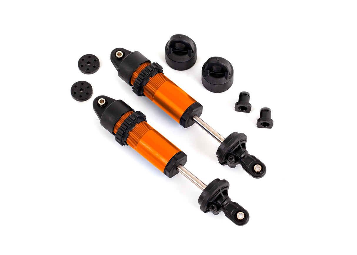 Traxxas 9660-ORNG Shocks, GT-Maxx, aluminum (orange-anodized) (fully assembled w/o springs) (2)