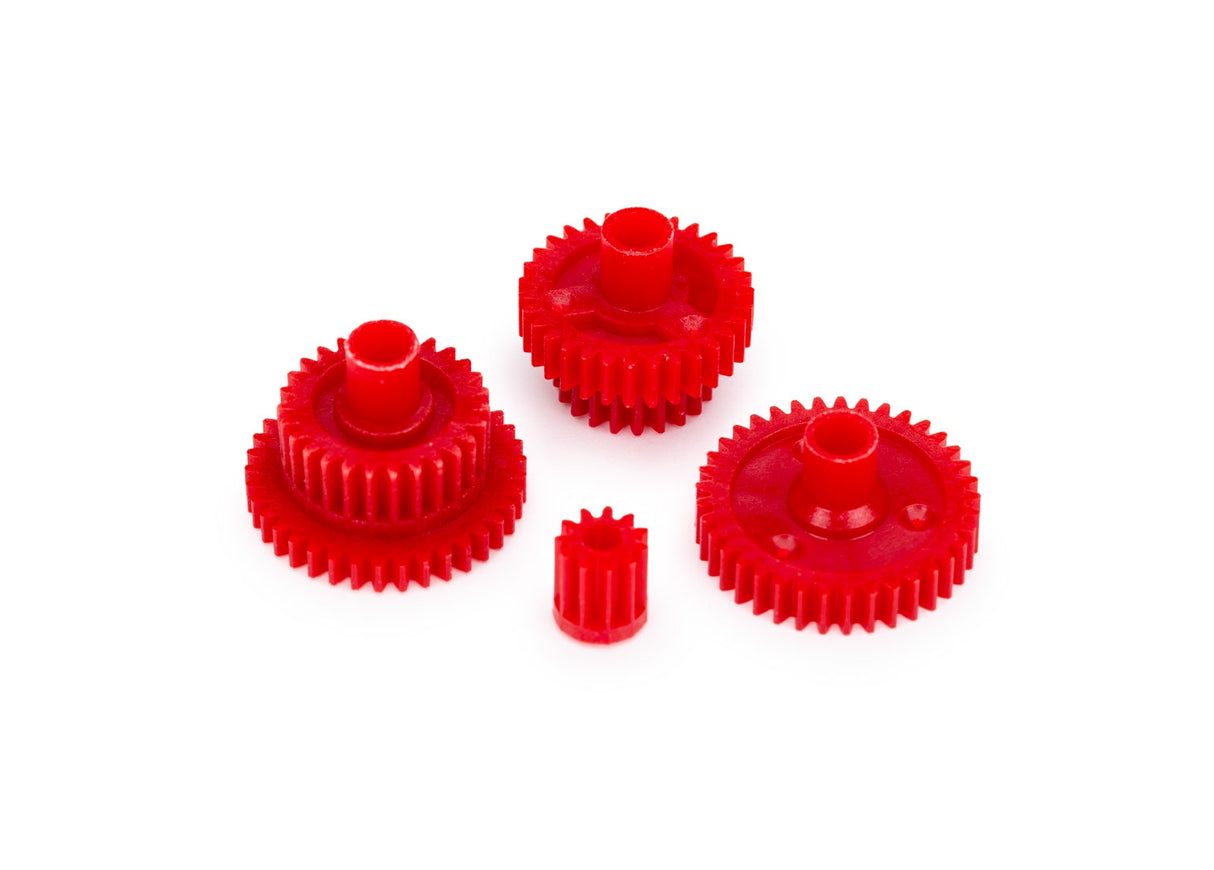 Traxxas 9776A Gear set, transmission (red) (6.8:1 reduction ratio) (for use only with portal drive axles)