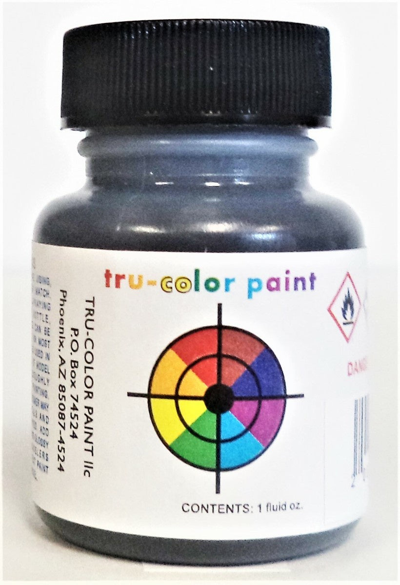 Tru-Color Paint Railroad Color Acrylic Paints - 1oz 29.6mL -- Grimy Black - TUP9