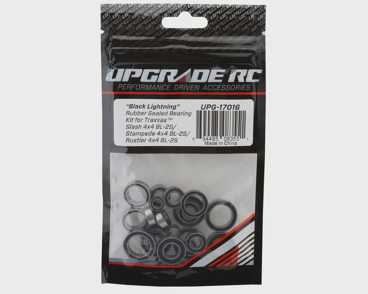 UpGrade RC "Black Lightning" Rubber Sealed Bearing Kit for Traxxas® 4x4 BL-2S™ Slash®/Stampede®/Rustler®