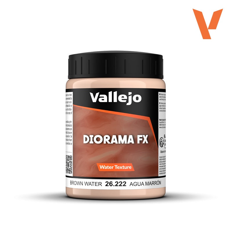 Vallejo 200ml Bottle Brown Water Diorama FX