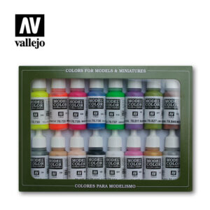 Vallejo 17ml Bottle Wargame Special Model Color Paint Set (16 Colors) - 70112