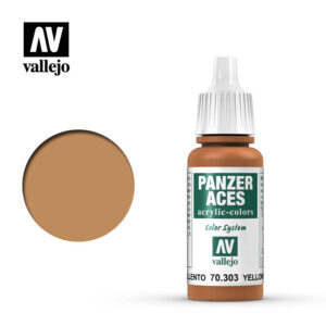 Vallejo 17ml Bottle Yellowish Rust Panzer Aces - 70303
