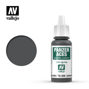 Vallejo 17ml Bottle Dark Rubber Panzer Aces - 70306